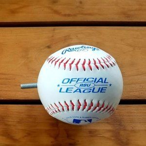 Baseball Curtain Rod Ends/Tie Backs (2 count)